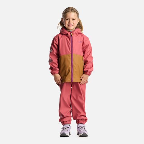 Pantalon Niña Muddy B-Dry Overalls Rosa Oscuro Lippi-4