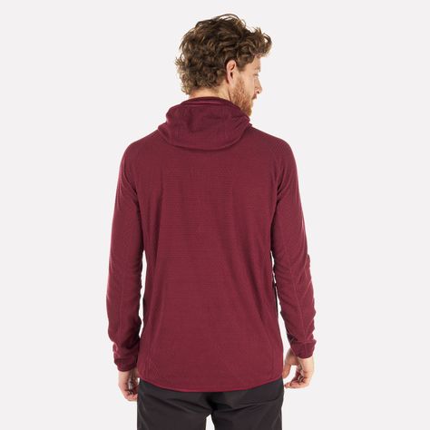Poleron Hombre Jacaranda Nano-F 14 Zip Hoody Vino Lippi I22-2