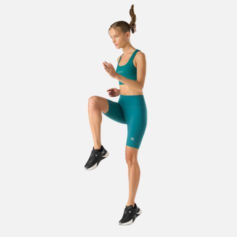 Calza Mujer Tempo Biker Super High Rise Petroleo Vulcano-7