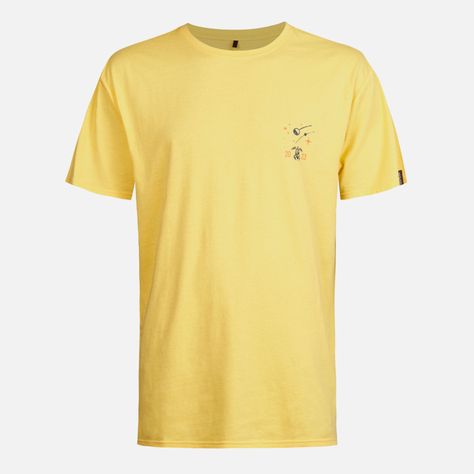 Polera Hombre Atardecer Amarillo Haka Honu-0
