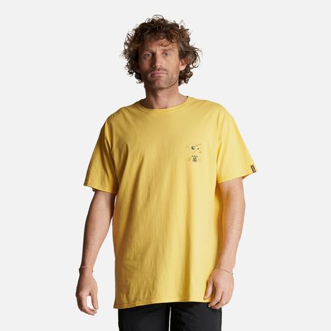 Polera Hombre Atardecer Amarillo Haka Honu-1