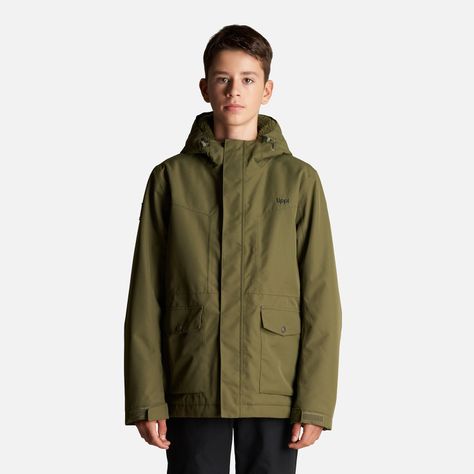 Chaqueta Teen Boy Roble B-Dry Hoody Jacket Verde Lippi-1