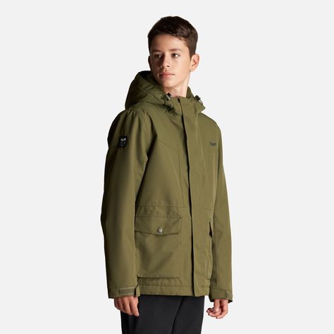 Chaqueta Teen Boy Roble B-Dry Hoody Jacket Verde Lippi-2