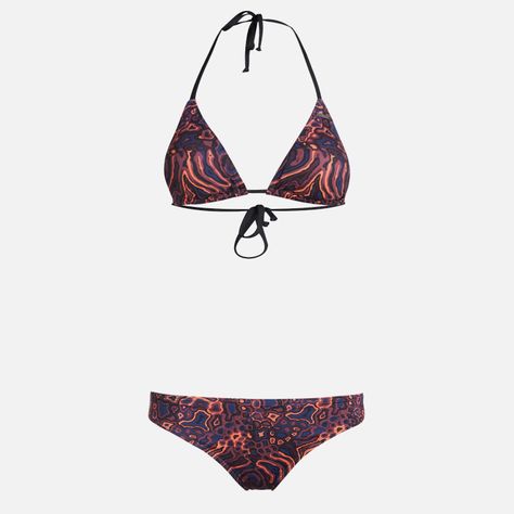 Traje de Baño Mujer Clasico Print Morado Haka Honu-0