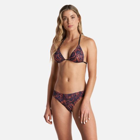 Traje de Baño Mujer Clasico Print Morado Haka Honu-1