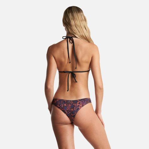 Traje de Baño Mujer Clasico Print Morado Haka Honu-3