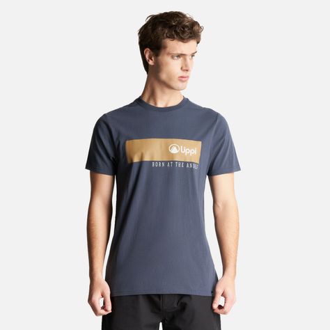 Polera Hombre Logo Lippi T-Shirt Front Line Azul Marino Lippi-1