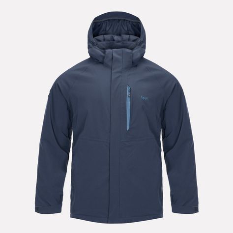Chaqueta Hombre Andes B-Dry Hoody Jacket Azul Piedra Lippi-0