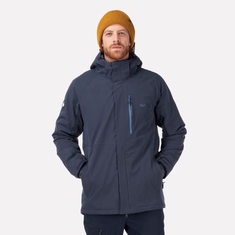 Chaqueta Hombre Andes B-Dry Hoody Jacket Azul Piedra Lippi-1