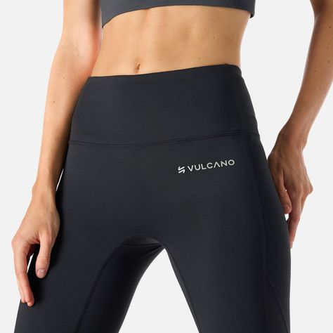 Calza Mujer Built To Move 3/4 High Rise Negro Vulcano-4