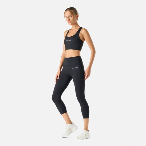 Calza Mujer Built To Move 3/4 High Rise Negro Vulcano-7