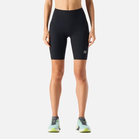 Calza Mujer Tempo Biker Super High Rise Negro Vulcano-0