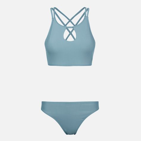 Traje de Baño Mujer Fondo de Bikini Celeste Haka Honu-0