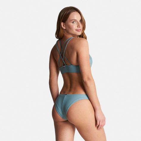 Traje de Baño Mujer Fondo de Bikini Celeste Haka Honu-3