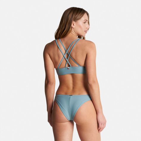 Traje de Baño Mujer Fondo de Bikini Celeste Haka Honu-4