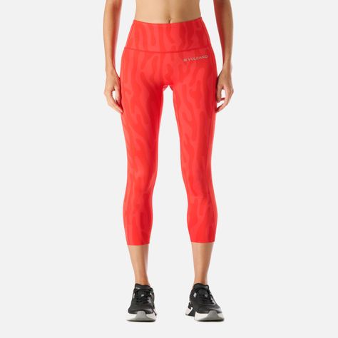 Calza Mujer Built To Move 3/4 High Rise Rojo Vulcano-0