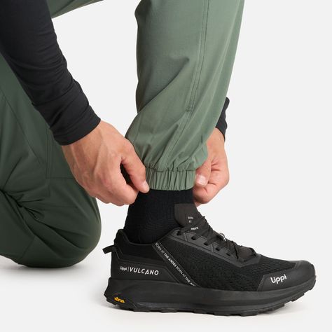 Pantalon Hombre PureTrek Q-Dry Pants Verde Musgo Lippi I24-7