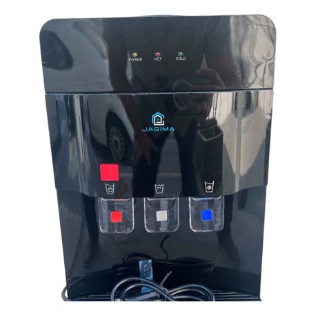 Dispensador de Agua Compresor 3 llaves c/Gaveta Negro PREMIUM-2