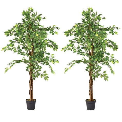 2 X 1 Plantas Artificiales Premium Ficus 160 Cm-0