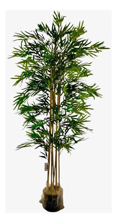 Planta Artificial Bamboo 150 Cm. Premium / Arbusto Real-0
