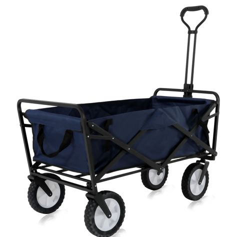 Carro de arrastre Wagon Metalico Azul-0