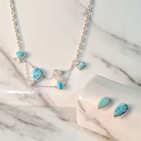 Collar Gotas Turquesa Plata 925-1