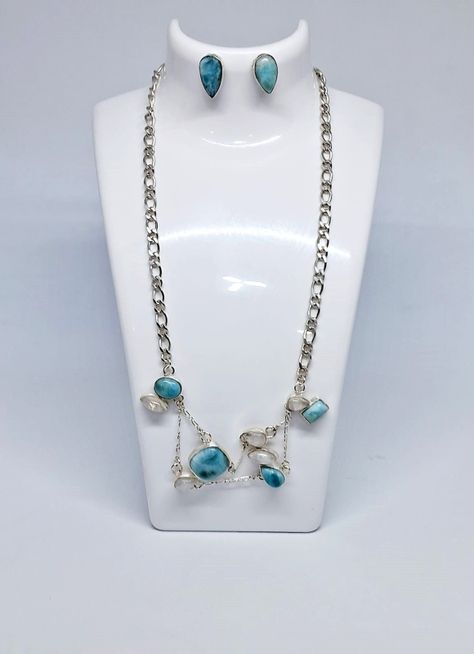 Collar Gotas Turquesa Plata 925-2