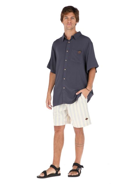 Short Llaima Lineas Gris Hombre-1