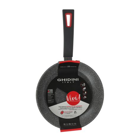 Sartén  22cm Negro Antiahederente Viva GHIDINI-0