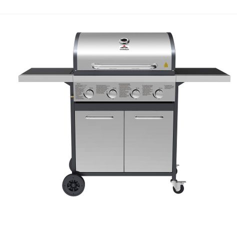 Parrilla a Gas Oregon 4 Quemadores Inox-0
