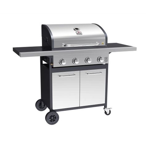 Parrilla a Gas Oregon 4 Quemadores Inox-5