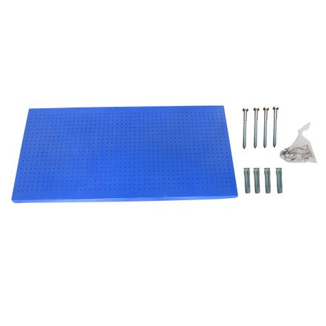 Panel Perforado PanelClik 900x600 Azul  + 8 Ganchos-0