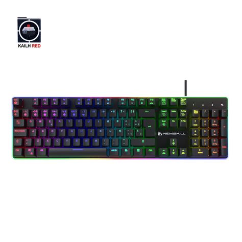 Teclado Gungnyr Gamer Pro Negro RGB Switch Gateron Red-5