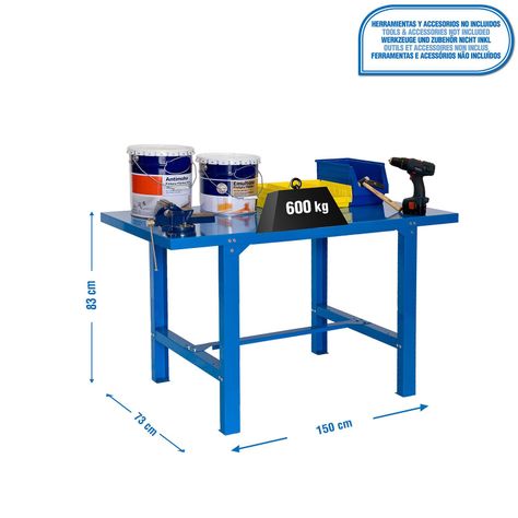 Banco Simonwork BT6L Metal 1500 Azul-1