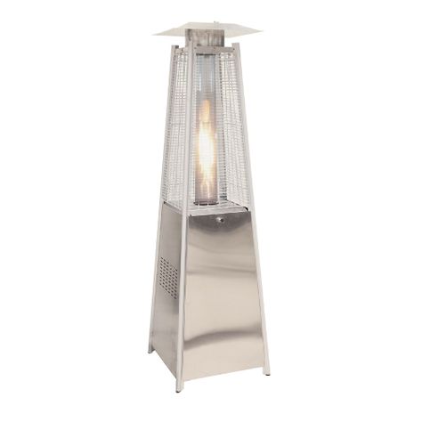 Estufa a Gas Exterior Terraza OBELISK LW Inox 1,8 metros-0
