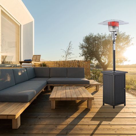 Estufa a Gas Exterior Terraza SETAX Rattan-7