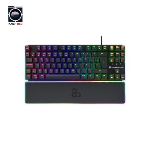 Teclado Gamer Gungnyr Negro TKL Pro RGB Switch Gateron Red-4