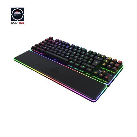 Teclado Gamer Gungnyr Negro TKL Pro RGB Switch Gateron Red-5