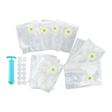 Pack 10 Bolsas Ahorra Espacio con Extractor de Aire SVB-1