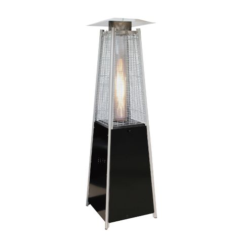 Estufa a Gas Exterior Terraza OBELISK LW Negro 1,8 metros-0