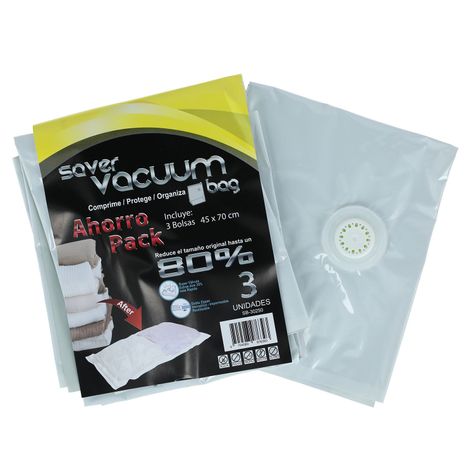 Pack 3 Bolsas Ahorra Espacio SVB 45 x 70 cm-0