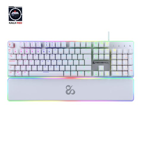 Teclado Gungnyr Gamer TKL Pro Ivory RGB Switch Gateron Red-0
