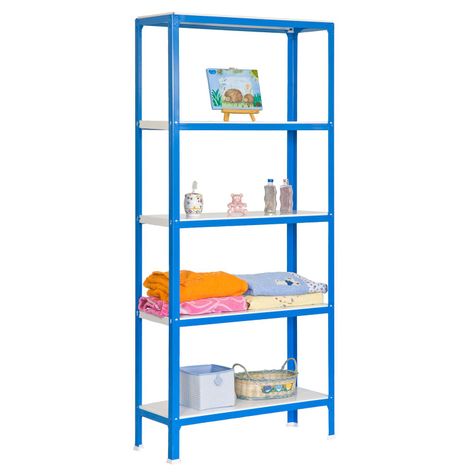 Estantería Homeclick mini 5/400 Azul/Blanco-2