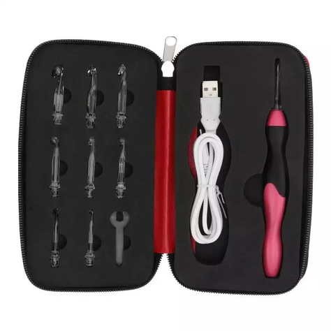Set de crochet con luz, recargables, 9 unidades-0