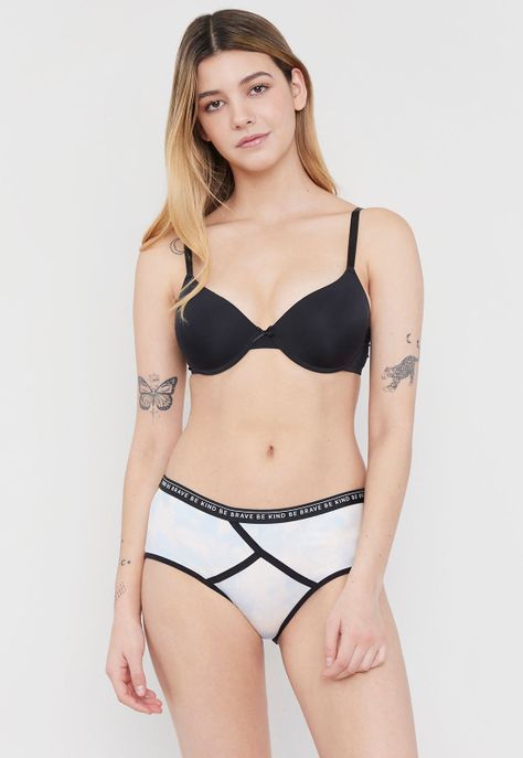 BoyShort Mujer Mujer Microfibra Celeste Tie Dye Corona-0
