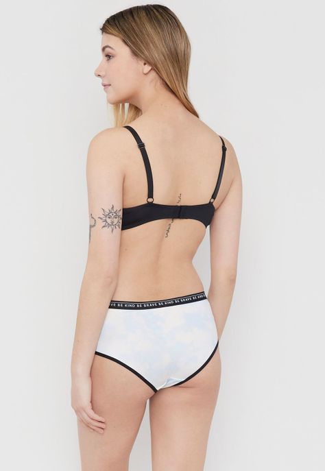BoyShort Mujer Mujer Microfibra Celeste Tie Dye Corona-2