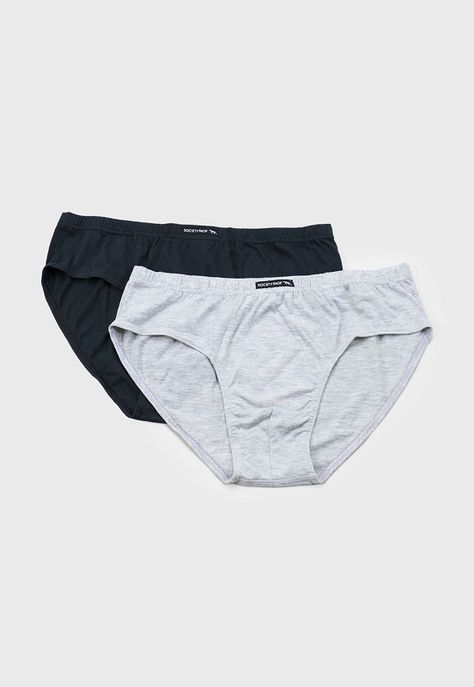 Slip Hombre Tripack Color Negro/Gris Corona-3