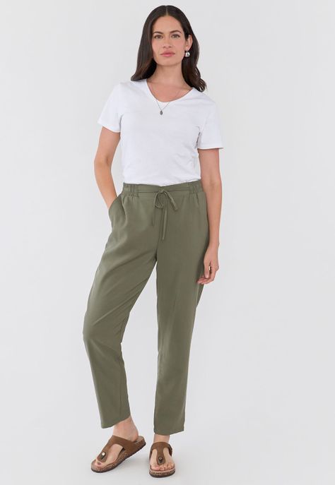 Pantalón Mujer Lazo Verde Corona-0