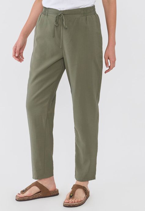 Pantalón Mujer Lazo Verde Corona-1