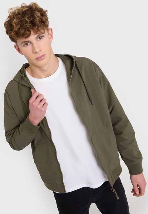 Cortaviento Hombre Liso Verde Corona-0